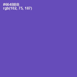 #664BBB - Blue Violet Color Image