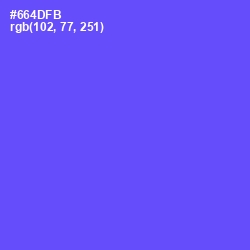 #664DFB - Royal Blue Color Image