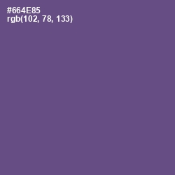 #664E85 - Affair Color Image