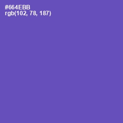 #664EBB - Blue Violet Color Image