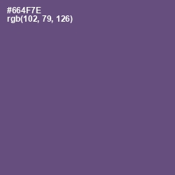 #664F7E - Smoky Color Image