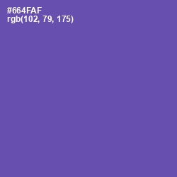 #664FAF - Blue Violet Color Image