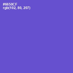 #6650CF - Fuchsia Blue Color Image