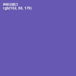 #6658B3 - Blue Violet Color Image