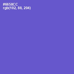 #6658CC - Fuchsia Blue Color Image