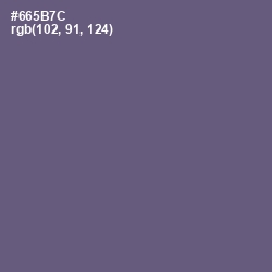 #665B7C - Smoky Color Image