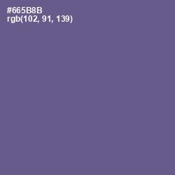 #665B8B - Butterfly Bush Color Image