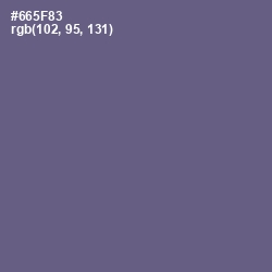 #665F83 - Butterfly Bush Color Image