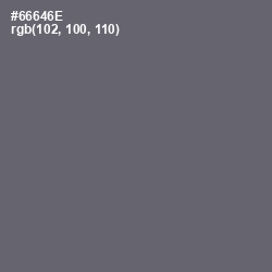 #66646E - Dove Gray Color Image