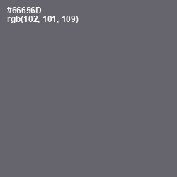 #66656D - Dove Gray Color Image