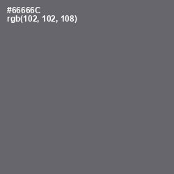 #66666C - Dove Gray Color Image