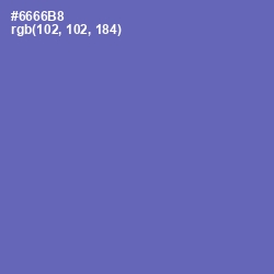 #6666B8 - Deluge Color Image