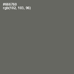 #666760 - Ironside Gray Color Image