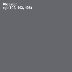 #66676C - Dove Gray Color Image