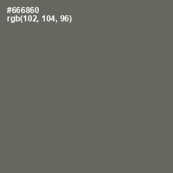 #666860 - Ironside Gray Color Image