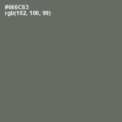 #666C63 - Ironside Gray Color Image