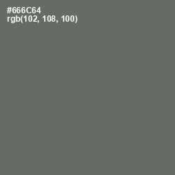 #666C64 - Ironside Gray Color Image