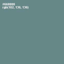 #668888 - Slate Gray Color Image