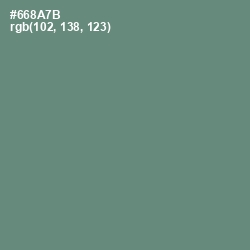 #668A7B - Viridian Green Color Image