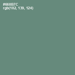 #668B7C - Viridian Green Color Image