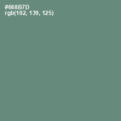 #668B7D - Viridian Green Color Image