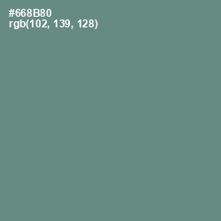 #668B80 - Blue Smoke Color Image