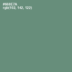 #668E7A - Viridian Green Color Image