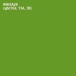 #669A26 - Olive Drab Color Image