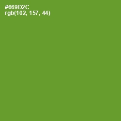 #669D2C - Olive Drab Color Image