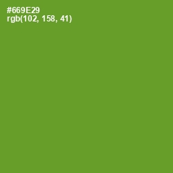 #669E29 - Olive Drab Color Image
