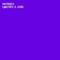 #6702E2 - Purple Heart Color Image