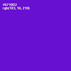 #6710D2 - Purple Heart Color Image