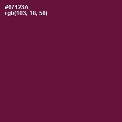 #67123A - Tyrian Purple Color Image