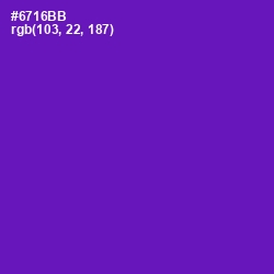 #6716BB - Purple Color Image