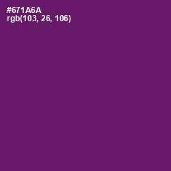 #671A6A - Honey Flower Color Image