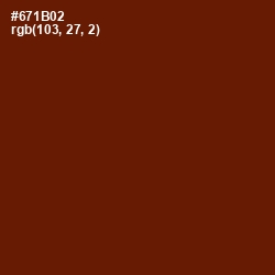#671B02 - Cedar Wood Finish Color Image
