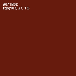 #671B0D - Cherrywood Color Image