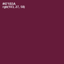 #671B3A - Claret Color Image