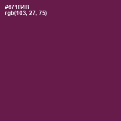 #671B4B - Pompadour Color Image