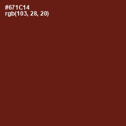 #671C14 - Cherrywood Color Image