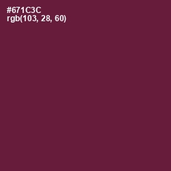 #671C3C - Claret Color Image