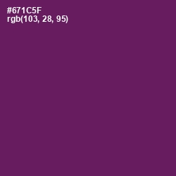 #671C5F - Pompadour Color Image