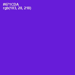 #671CDA - Purple Heart Color Image