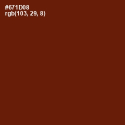 #671D08 - Cherrywood Color Image