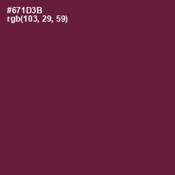 #671D3B - Claret Color Image