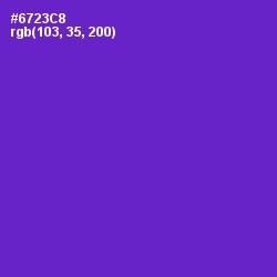 #6723C8 - Purple Heart Color Image