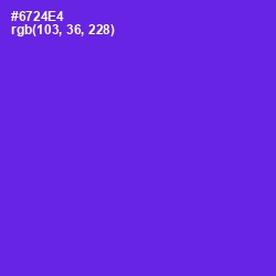 #6724E4 - Purple Heart Color Image