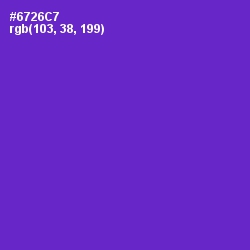 #6726C7 - Purple Heart Color Image