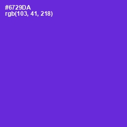 #6729DA - Purple Heart Color Image