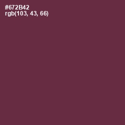 #672B42 - Tawny Port Color Image